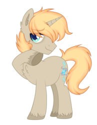 Size: 2001x2583 | Tagged: safe, artist:tuzziixx, oc, oc only, oc:summerset, pony, unicorn, cloven hooves, high res, male, simple background, solo, stallion, transparent background, vector