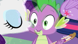Size: 700x394 | Tagged: safe, edit, edited screencap, screencap, rarity, spike, dragon, g4, my little pony best gift ever, animated, cheek kiss, cute, female, kissing, male, ship:sparity, shipping, spikabetes, straight, winged spike, wings