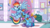 Size: 3840x2160 | Tagged: safe, artist:pirill, derpy hooves, firefly, rainbow dash, rainbow dash (g3), earth pony, pegasus, pony, g1, g3, g3.5, g4, secrets and pies, 35th anniversary, clothes, clothes rack, evil pie hater dash, feather, female, g3 to g4, g3.5 to g4, generation leap, generational ponidox, hat, high res, holding a pony, mare, rainbow dash always dresses in style, shoes