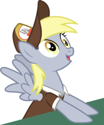 Size: 4000x4800 | Tagged: safe, artist:walrusinc, derpy hooves, pegasus, pony, g4, my little pony best gift ever, clothes, female, hat, mailmare, mailmare hat, mare, simple background, solo, transparent background, uniform, vector
