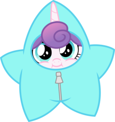 Size: 3858x4096 | Tagged: safe, artist:walrusinc, princess flurry heart, alicorn, pony, g4, my little pony best gift ever, clothes, costume, cute, female, flurrybetes, foal, simple background, solo, star flurry heart, transparent background, vector