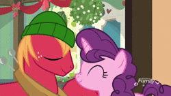 Size: 1920x1080 | Tagged: safe, artist:geodesicdragon, derpibooru exclusive, edit, edited screencap, screencap, big macintosh, marble pie, sugar belle, earth pony, pony, unicorn, g4, my little pony best gift ever, animated, discovery family logo, discussion in the comments, female, grand theft auto, heartbreak, heartbroken marble, male, mare, meme, mistletoe, ship:sugarmac, shipping, shipping denied, side chick, sound, stallion, straight, wasted, webm