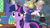 Size: 1920x1080 | Tagged: safe, screencap, princess flurry heart, twilight sparkle, alicorn, pony, g4, my little pony best gift ever, my little pony: friendship is magic, confused, female, filly, flying, foal, food, glowing horn, horn, lemon, levitation, magic, magic aura, mare, messy mane, mischief, mischievous, oven, pudding, puddinghead's pudding, raised eyebrow, telekinesis, this will end in tears, twilight sparkle (alicorn)