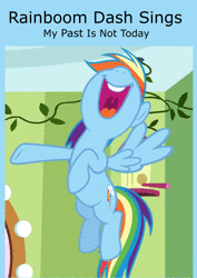 Size: 1984x2806 | Tagged: safe, artist:rainboom dash, edit, edited screencap, screencap, rainbow dash, pony, equestria girls, g4, my past is not today, animated, cropped, female, singing, solo, song, sound, webm