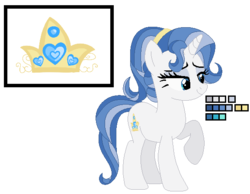 Size: 578x449 | Tagged: dead source, safe, artist:awoomarblesoda, oc, oc only, oc:crowned beauty, pony, unicorn, female, mare, not rarity, offspring, parent:fancypants, parent:rarity, parents:raripants, reference sheet, simple background, solo, transparent background