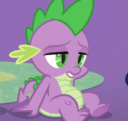 Size: 758x720 | Tagged: safe, screencap, spike, dragon, g4, my little pony best gift ever, claws, cropped, male, solo, tail, toes, underfoot, winged spike, wings