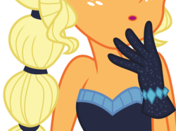 Size: 5645x4217 | Tagged: safe, artist:wissle, applejack, equestria girls, g4, my little pony equestria girls: better together, the other side, :o, absurd resolution, applejack also dresses in style, applejewel, clothes, dress, fabulous, female, gloves, open mouth, out of character, simple background, solo, transparent background, vector