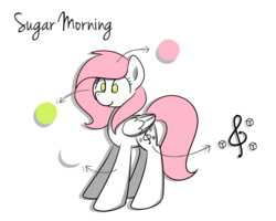 Size: 1280x1024 | Tagged: safe, artist:sugar morning, oc, oc only, oc:sugar morning, pegasus, pony, arrow, cute, cutie mark, female, mare, no pupils, ocbetes, reference sheet, simple background, smiling, solo, standing, text, transparent background, wide eyes
