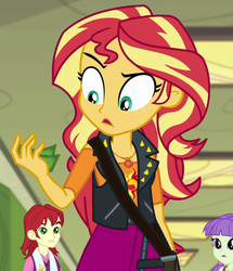 Size: 860x1000 | Tagged: safe, screencap, nolan north, starlight, sunset shimmer, equestria girls, equestria girls specials, g4, my little pony equestria girls: better together, my little pony equestria girls: forgotten friendship, background human, cropped, money, solo focus, sunset holding things
