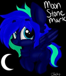 Size: 412x470 | Tagged: safe, artist:jacky, oc, oc:moonstone mark, pony, chibi, cute, male, stallion