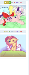 Size: 253x652 | Tagged: safe, posey, twilight, derpibooru, g1, g4, bow, g1 to g4, generation leap, juxtaposition, meme, meta, morning ponies, tail bow