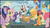 Size: 1366x768 | Tagged: safe, edit, edited screencap, screencap, applejack, fluttershy, pinkie pie, rainbow dash, rarity, spike, twilight sparkle, alicorn, earth pony, pegasus, pony, unicorn, g4, my little pony best gift ever, applejack's hat, bacon, caption, clothes, cowboy hat, discovery family, discovery family logo, earmuffs, female, fluttershy's purple sweater, flying, food, glasses, hat, logo, mare, meat, meme, scarf, snow, sweater, sweatershy, twilight sparkle (alicorn), winter outfit, youtube caption