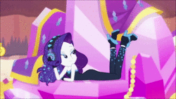 Size: 1280x720 | Tagged: safe, edit, edited screencap, screencap, rarity, equestria girls, g4, my little pony equestria girls: better together, the other side, 80s, animated, ass, bare shoulders, beautiful, bodysuit, butt, clothes, cute, female, gem, gloves, headphones, high heels, lidded eyes, looking at you, music, music video, one eye closed, pmv, raribetes, rearity, shoes, sleeveless, solo, sound, strapless, stupid sexy rarity, webm, wink