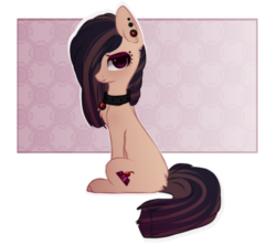 Size: 1024x911 | Tagged: safe, artist:php146, oc, oc only, earth pony, pony, choker, female, mare, simple background, solo, transparent background