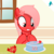 Size: 1871x1875 | Tagged: safe, artist:arifproject, oc, oc only, oc:downvote, pony, derpibooru, g4, birthday, birthday cake, birthday party, cake, derpibooru ponified, downvote, flower, food, grin, meta, party, ponified, smiling, solo, vector, wide eyes, window