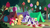 Size: 1280x720 | Tagged: safe, screencap, apple bloom, applejack, rarity, sweetie belle, earth pony, pony, unicorn, campfire tales, g4, forest, lantern, picnic blanket, tent, tree