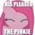 Size: 800x802 | Tagged: safe, pinkie pie, earth pony, pony, g4, cute, cuteamena, female, image macro, meme, pinkamena diane pie, simple background, smiling, solo, text, this pleases meme, transparent background