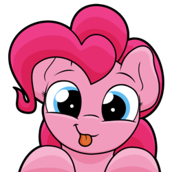 Size: 1020x1020 | Tagged: safe, artist:ljdamz1119, pinkie pie, earth pony, pony, g4, :p, cute, female, looking at you, mare, mlem, ponk, silly, simple background, solo, tongue out, transparent background, weapons-grade cute