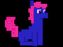 Size: 4096x3072 | Tagged: safe, artist:rony ram, oc, oc only, pony, black background, hydrogen, pixel art, simple background, smiling, solo
