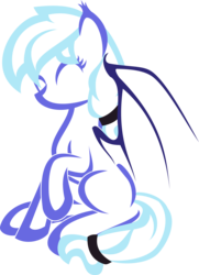 Size: 2528x3500 | Tagged: safe, artist:up1ter, oc, oc only, oc:tempest wind, bat pony, pony, high res, lineart, simple background, solo, transparent background