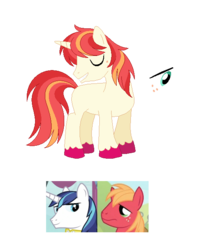 Size: 543x635 | Tagged: safe, artist:hazardous-andy, big macintosh, shining armor, oc, pony, unicorn, g4, base used, blank flank, colored hooves, gay, infidelity, magical gay spawn, male, offspring, parent:big macintosh, parent:shining armor, parents:shiningmac, ship:shiningmac, shipping, simple background, stallion, transparent background, unshorn fetlocks