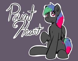 Size: 1280x1008 | Tagged: safe, artist:thebluburb, oc, oc only, oc:paintheart, pegasus, pony, simple background, solo