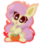 Size: 3207x3511 | Tagged: safe, artist:kittyrosie, fluttershy, bat pony, pony, g4, cute, female, flutterbat, head tilt, heart eyes, high res, looking at you, open mouth, outline, pumpkin, pumpkin bucket, race swap, shyabates, shyabetes, simple background, sitting, smiling, solo, transparent background, wingding eyes