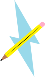 Size: 1430x2413 | Tagged: safe, artist:pencil bolt, oc, oc only, oc:pencil bolt, pony, cutie mark, no pony, pencil, simple background, thunder, transparent background, vector