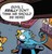 Size: 251x259 | Tagged: safe, artist:andypriceart, idw, official comic, gallus, smolder, griffon, g4, spoiler:comic, spoiler:comic71, claws, cropped, looking up, male, offscreen character, speech bubble, tail, wings