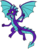 Size: 1200x1600 | Tagged: safe, artist:darkrosewolf, artist:hickory17, color edit, derpibooru exclusive, edit, oc, oc only, oc:snake, dragon, my little pony: tails of equestria, colored, commission, digital art, dragon oc, dragoness, female, floating, peace sign, show accurate, simple background, solo, spread wings, transparent background, vector, wings