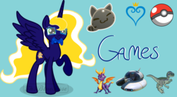 Size: 1024x567 | Tagged: safe, artist:th3bluerose, edit, editor:kaifloof, vector edit, oc, oc:time vortex (kaifloof), alicorn, pony, clothes, glasses, recolor, twitch panel, vector, wibbly wobbly timey wimey stuff