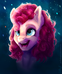 Size: 3245x3890 | Tagged: safe, artist:gaelledragons, pinkie pie, earth pony, pony, g4, bust, cute, diapinkes, female, happy, high res, mare, ponk, smiling, solo