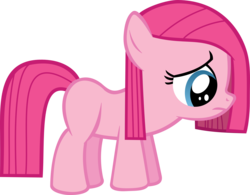 Size: 3000x2335 | Tagged: safe, artist:strawbellycake, pinkie pie, earth pony, pony, g4, the cutie mark chronicles, female, filly, filly pinkie pie, high res, sad, simple background, solo, transparent background, vector, younger