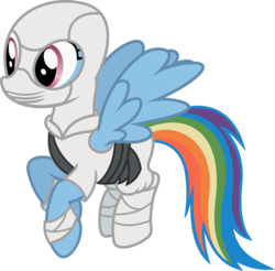 Size: 1826x1800 | Tagged: safe, artist:seahawk270, rainbow dash, pegasus, pony, g4, my little pony best gift ever, crossover, female, g.i. joe, mare, reference, simple background, solo, storm shadow, transparent background, vector