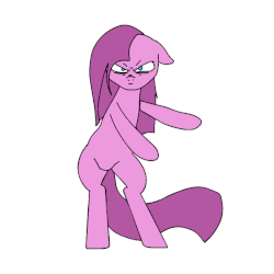 Size: 600x600 | Tagged: safe, anonymous artist, pinkie pie, earth pony, pony, g4, 4chan, angry, animated, bipedal, colored, cute, dancing, drawthread, female, flossing (dance), fortnite dance, i can't believe it's not slamjam, madorable, pinkamena diane pie, simple background, solo