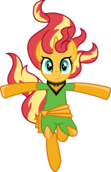Size: 645x1000 | Tagged: safe, artist:cloudy glow, sunset shimmer, phoenix, pony, unicorn, g4, clothes, cosplay, costume, female, mare, marvel, simple background, solo, trace, transparent background