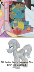 Size: 659x1405 | Tagged: safe, edit, edited screencap, screencap, holly the hearths warmer doll, star swirl the bearded, g4, my little pony best gift ever, blind bag, cropped, merchandise, toy