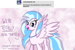 Size: 1280x858 | Tagged: safe, artist:sintakhra, silverstream, classical hippogriff, hippogriff, tumblr:studentsix, g4, ask, cute, diastreamies, female, solo, tumblr