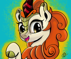 Size: 1458x1200 | Tagged: safe, artist:dsana, autumn blaze, kirin, g4, sounds of silence, cloven hooves, female, looking at you, open mouth, solo