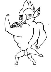 Size: 2308x3268 | Tagged: safe, spike, dragon, g4, beefspike, courage the cowardly dog, grin, high res, implied rarity, implied tail hole, leg day, male, monochrome, rear view, sketch, smiling, solo, swimming trunks