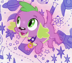 Size: 438x387 | Tagged: safe, screencap, spike, spike the regular dog, dog, equestria girls, g4, my little pony equestria girls: better together, cropped, intro, male, paws, smiling