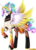 Size: 1266x1777 | Tagged: safe, artist:mailner, princess celestia, alicorn, angel, pony, g4, clothes, colored wings, cosplay, costume, crossover, female, lipstick, mercy, mercylestia, nightmare night, overwatch, simple background, solo, transparent background