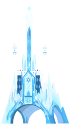 Size: 374x661 | Tagged: safe, artist:4-chap, building, crystal castle, ice, ice castle, no pony, recolor, simple background, transparent background, vector