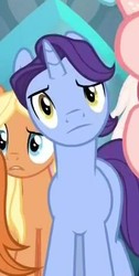 Size: 235x467 | Tagged: safe, screencap, amber grain, november rain, earth pony, pony, unicorn, g4, school raze, background pony, cropped, female, friendship student, head tilt, male, mare, solo focus, stallion