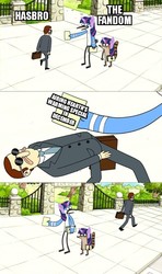 Size: 508x856 | Tagged: safe, twilight sparkle, g4, image macro, male, meme, mordecai, mordecai and rigby, regular show, rigby (regular show), shitposting, text