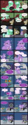 Size: 2000x8953 | Tagged: safe, artist:magerblutooth, diamond tiara, filthy rich, oc, oc:aunt spoiled, oc:il, cat, earth pony, imp, pony, comic:diamond and dazzle, g4, biting, butt, catified, comic, couch, female, gamecube, male, mare, plot, species swap, stallion, static, tail, tail bite, tail pull, television