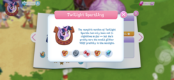 Size: 2436x1125 | Tagged: safe, gameloft, idw, blackthorn, somnambula, twilight sparkle, alicorn, bat pony, pony, g4, spoiler:comic, spoiler:comic32, spoiler:comic33, bat ponified, idw showified, introduction card, race swap, reference to another series, twibat, twilight (series), twilight sparkle (alicorn)
