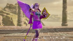Size: 1200x675 | Tagged: safe, artist:alphamonouryuuken, twilight sparkle, human, g4, 3d, armor, boots, clothes, glasses, humanized, pleated skirt, pony coloring, pose, shoes, skirt, socks, soul calibur, soul calibur vi, thigh boots, thigh highs, video game, wand, winged humanization, wings
