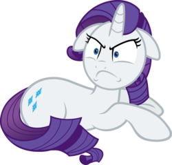 Size: 4500x4296 | Tagged: safe, artist:slb94, rarity, pony, unicorn, g4, absurd resolution, angry, ears back, female, grumpy, mare, rarity is not amused, simple background, solo, transparent background, unamused, vector