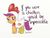 Size: 807x617 | Tagged: safe, artist:just_dawn, scootaloo, pony, g4, animal costume, chicken suit, clothes, costume, dialogue, female, filly, open mouth, pick up line, pun, scootachicken, simple background, solo, white background